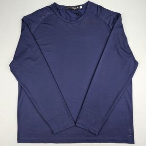 Men’s RLX Ralph Lauren X Performance Mesh Long Sleeve Shirt Navy Size XLarge NWT